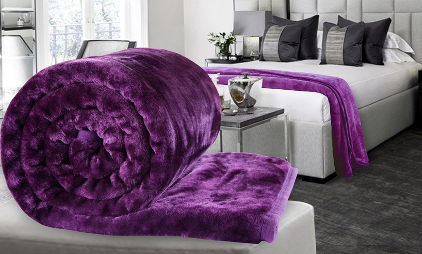 Image 3: Faux Mink Throw