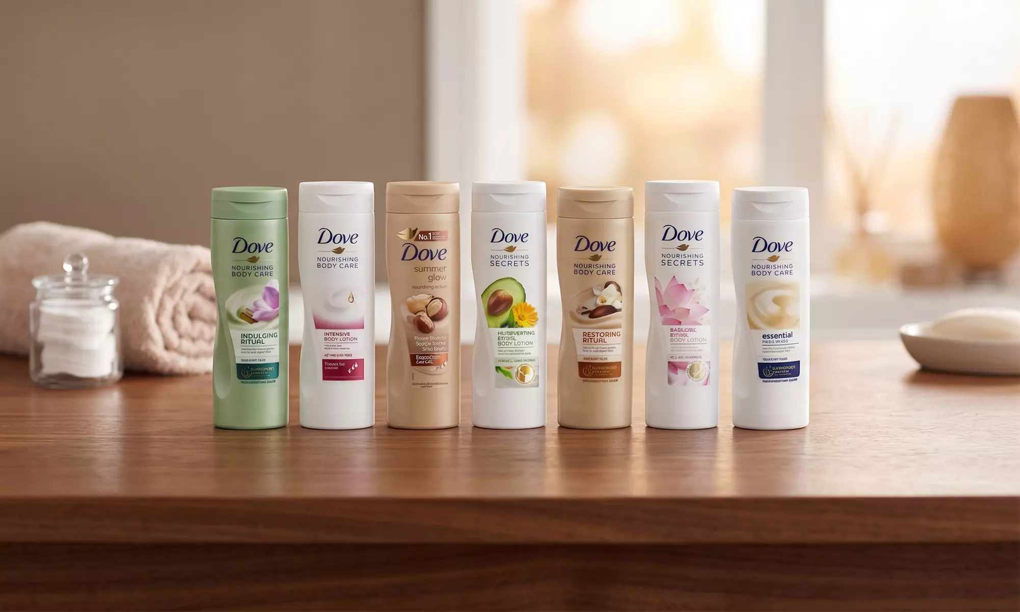 Dove Nourishing DeepCare Complex Body Lotion Assorted Scents 250ml (6 Pack)
