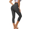 Image 7: Women Slimming High Waist Ruched Workout Leggings Booty Yoga Pants Tights