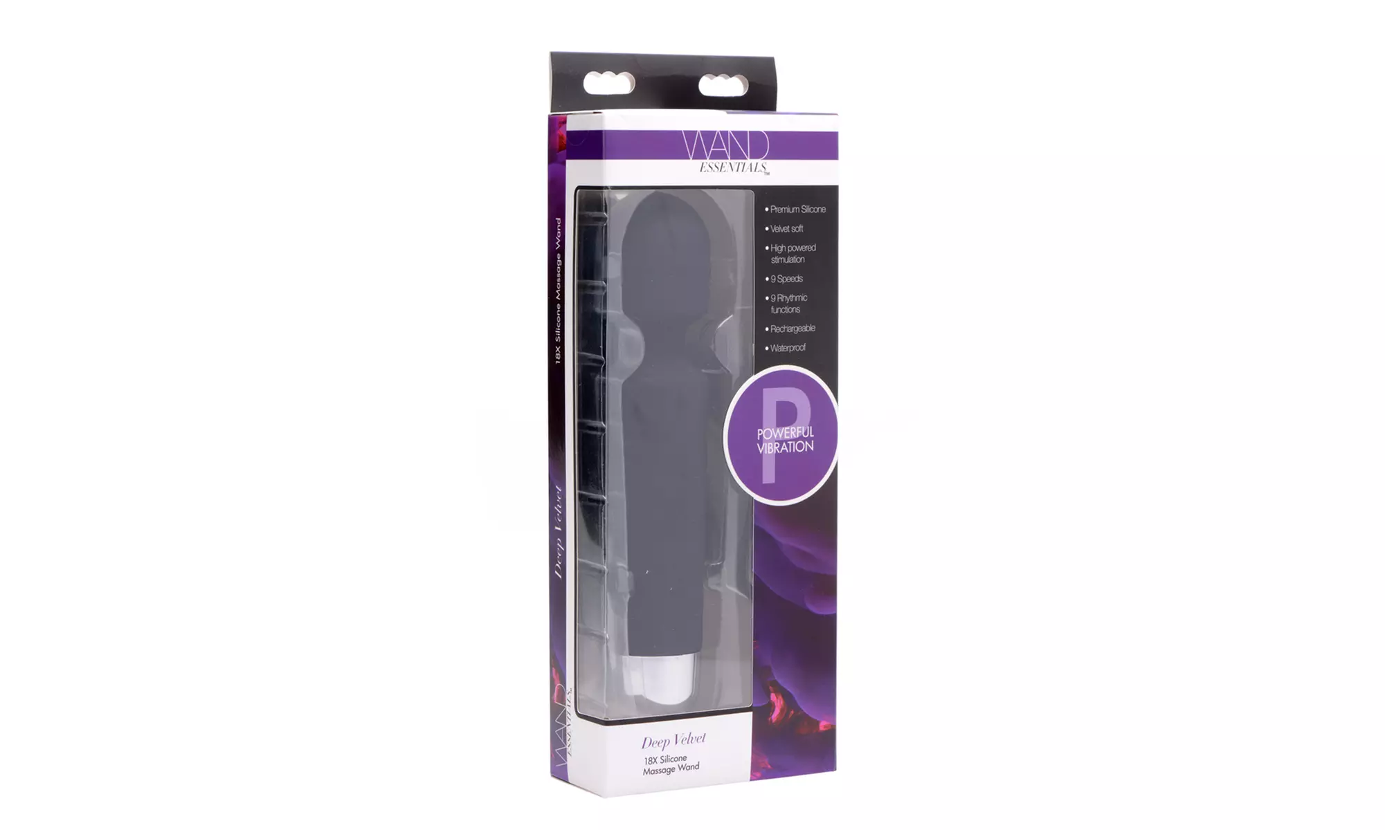 Deep Velvet 18-Setting Silicone Massage Wand - Second Medium