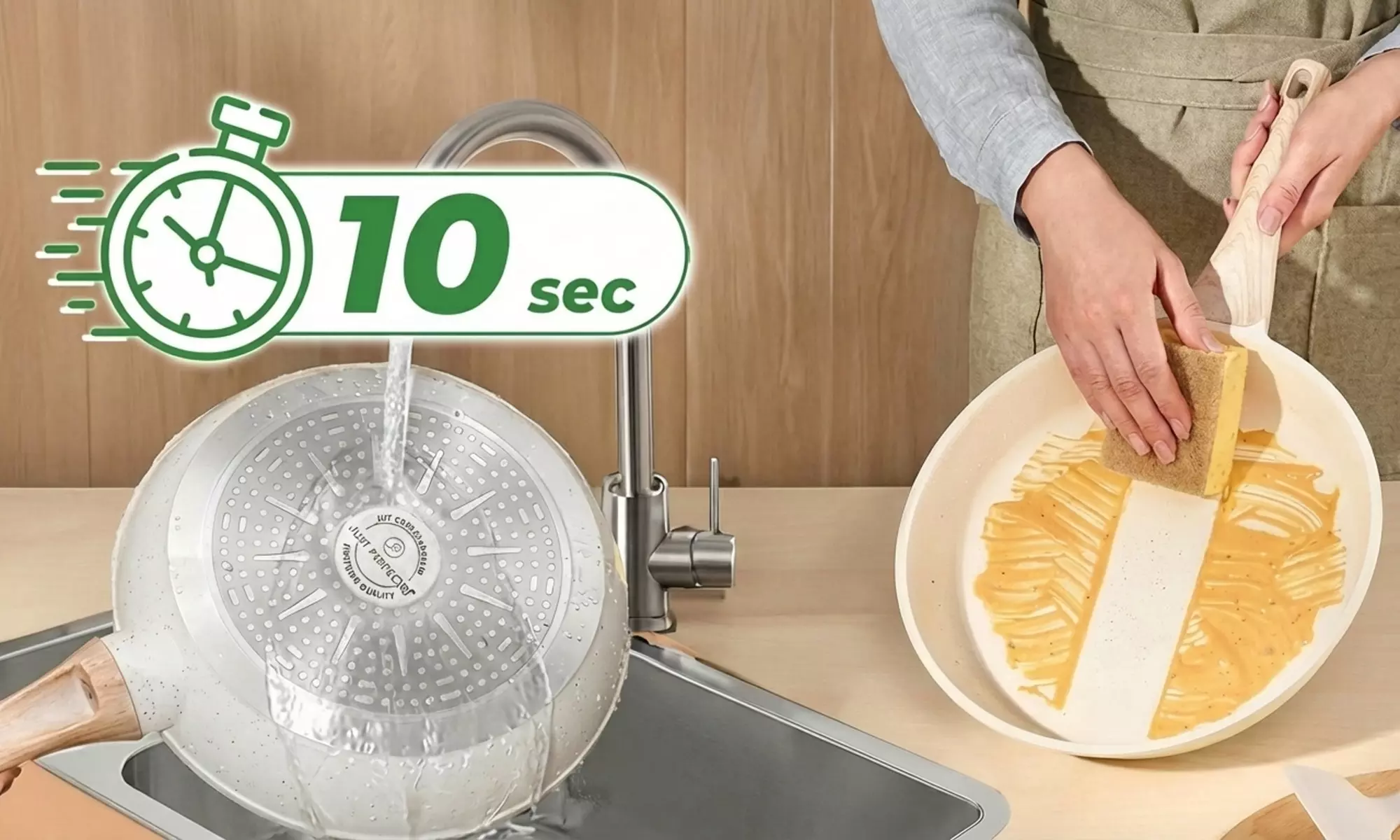 Batterie de cuisine 15 pièces en granit "Just perfecto"