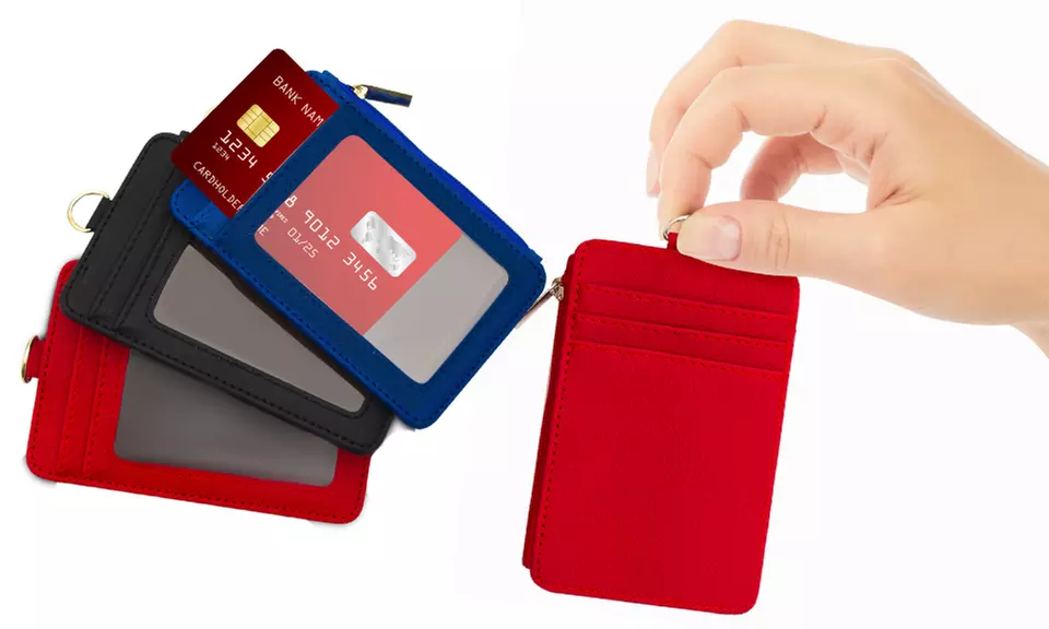 1 à 4 porte-cartes unisexe en similicuir - Primary Image