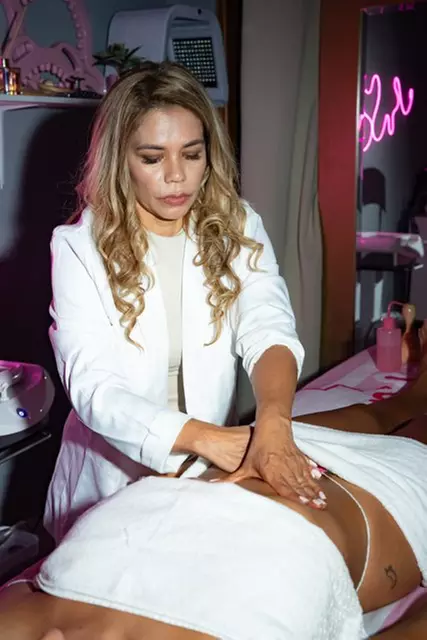 Get Rejuvenated w/ a Single or 3-Session Lymphatic Drainage Massage + Lipo Laser & Cavitation at Pauly Quintero Spa!