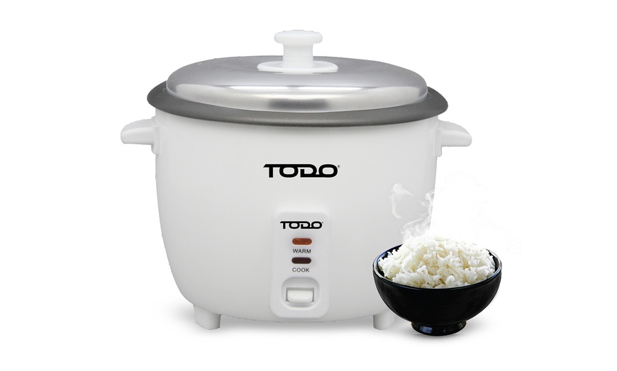 Image 10: TODO Steel, Slow or Rice Cooker w/ Ceramic Bowl/ Cup/ Tray