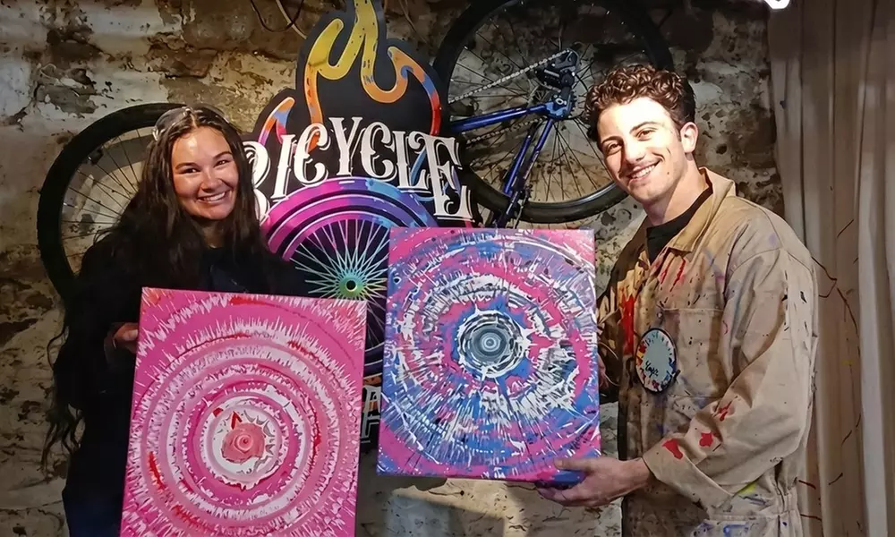 Spin and Splatter Art Sessions – Raleigh