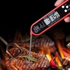 Image 1: Folding Food Thermometer - Instant Read, Digital, Stainless Steel Probe (-50-300°C)