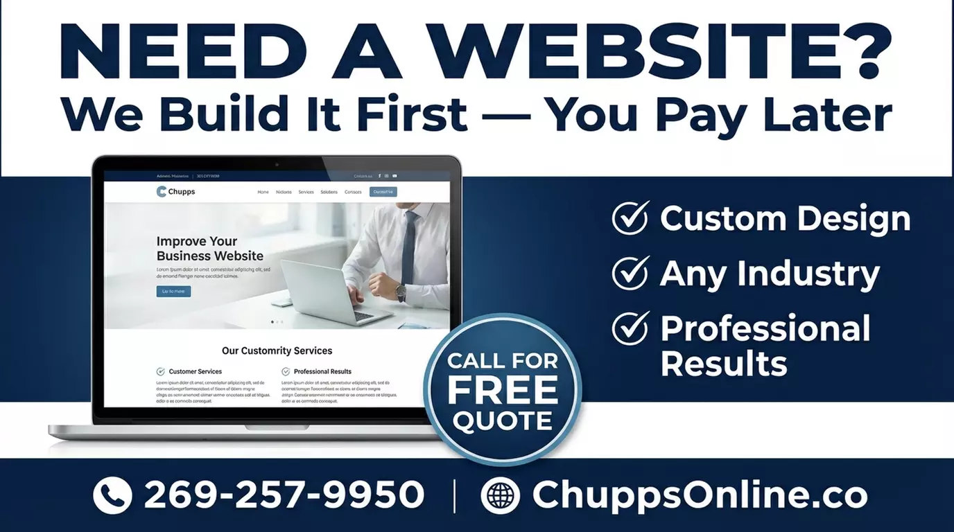 Custom Built Websites with Chupp's Online (Up to 59%Off) - Primary Image