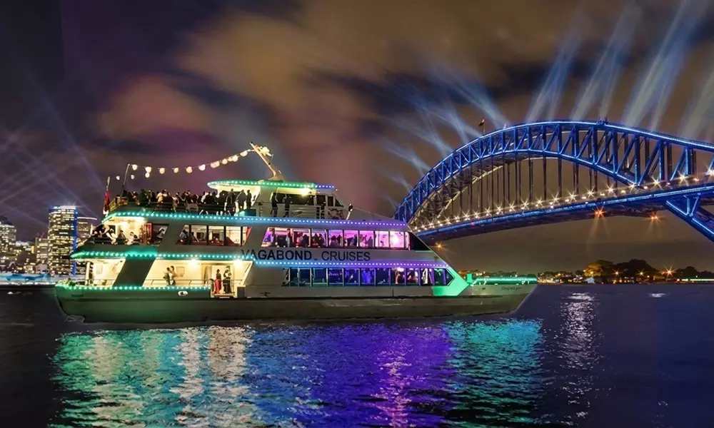 Vivid Harbour Nights: 90-Min Cruise w/Hot Finger Food for Adult Or Kid