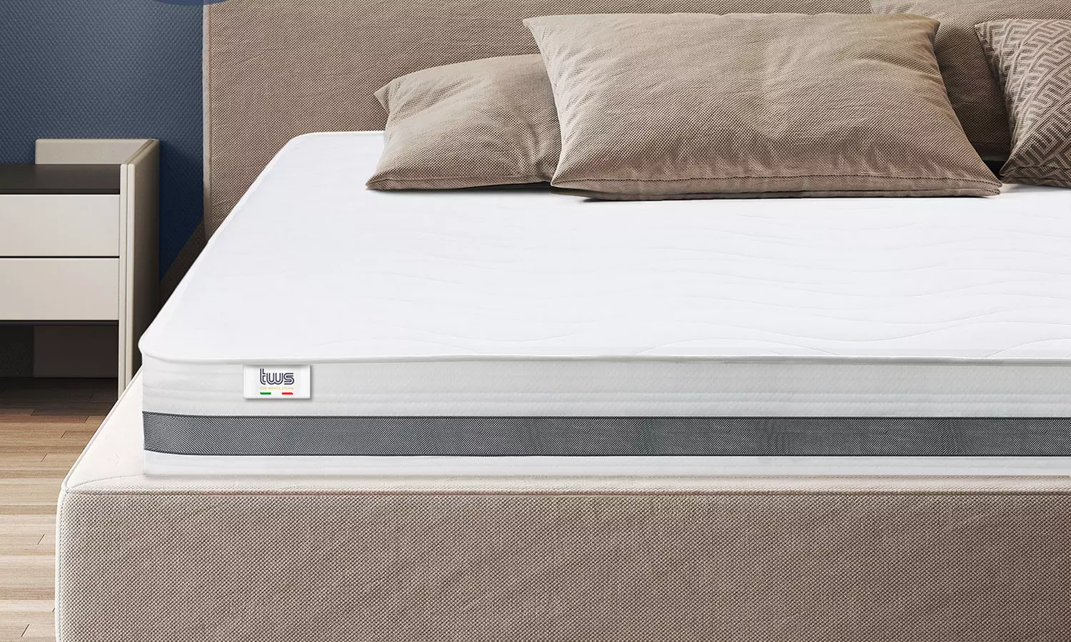 Materasso ortopedico in memory antibatterico The White Stone