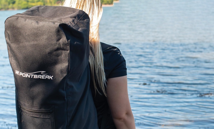 Image 2: M.Y 10ft 6in Grey Paddle Board with Full SUP Accessories