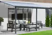 Home Deluxe Terrassenüberdachung SOLIS in Weiß oder Grau und in der Größe nach Wahl - Second Medium