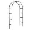 Image 2: Arco da giardino in metallo verde per rose e piante rampicanti