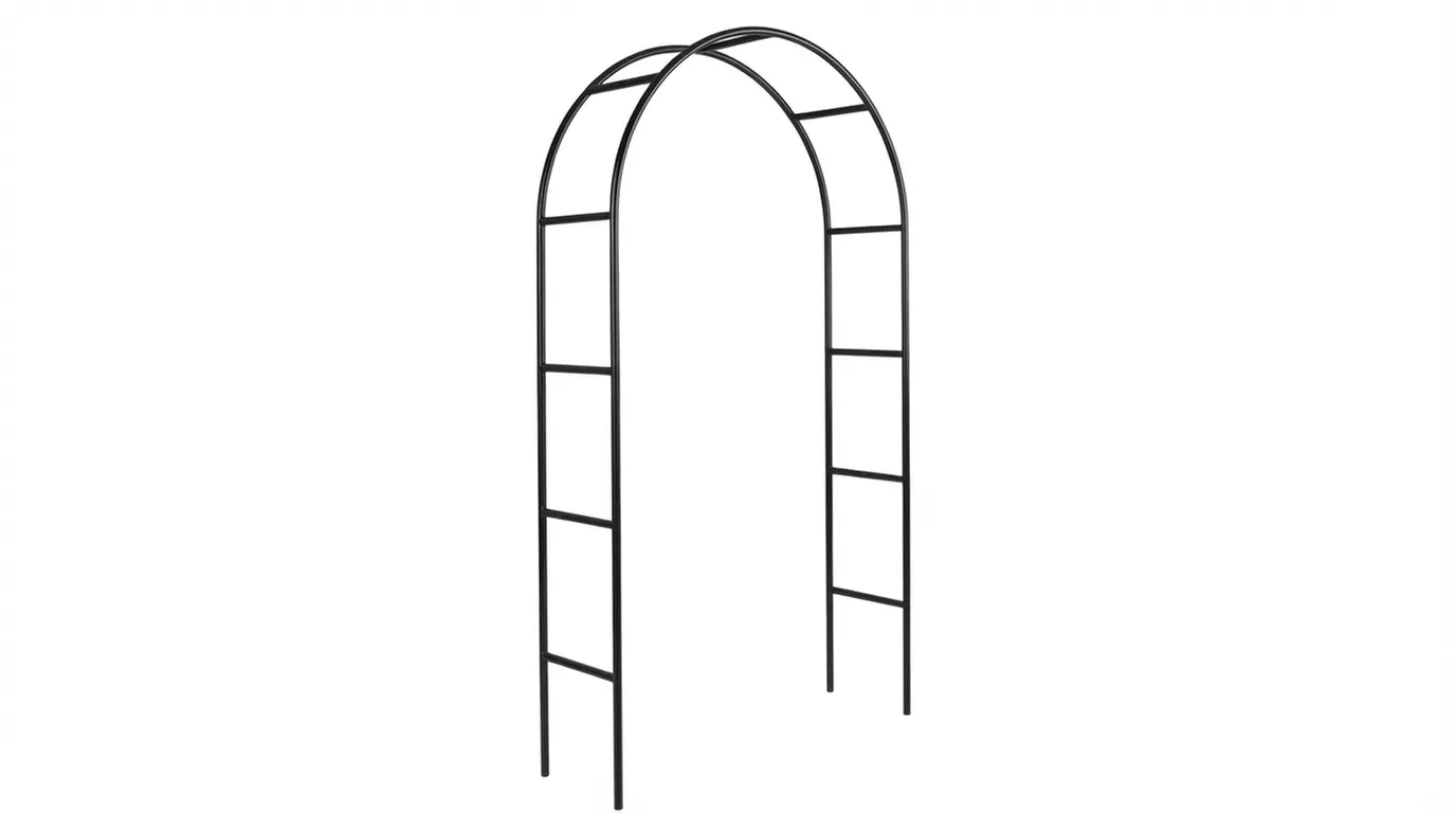 Arco da giardino in metallo verde per rose e piante rampicanti