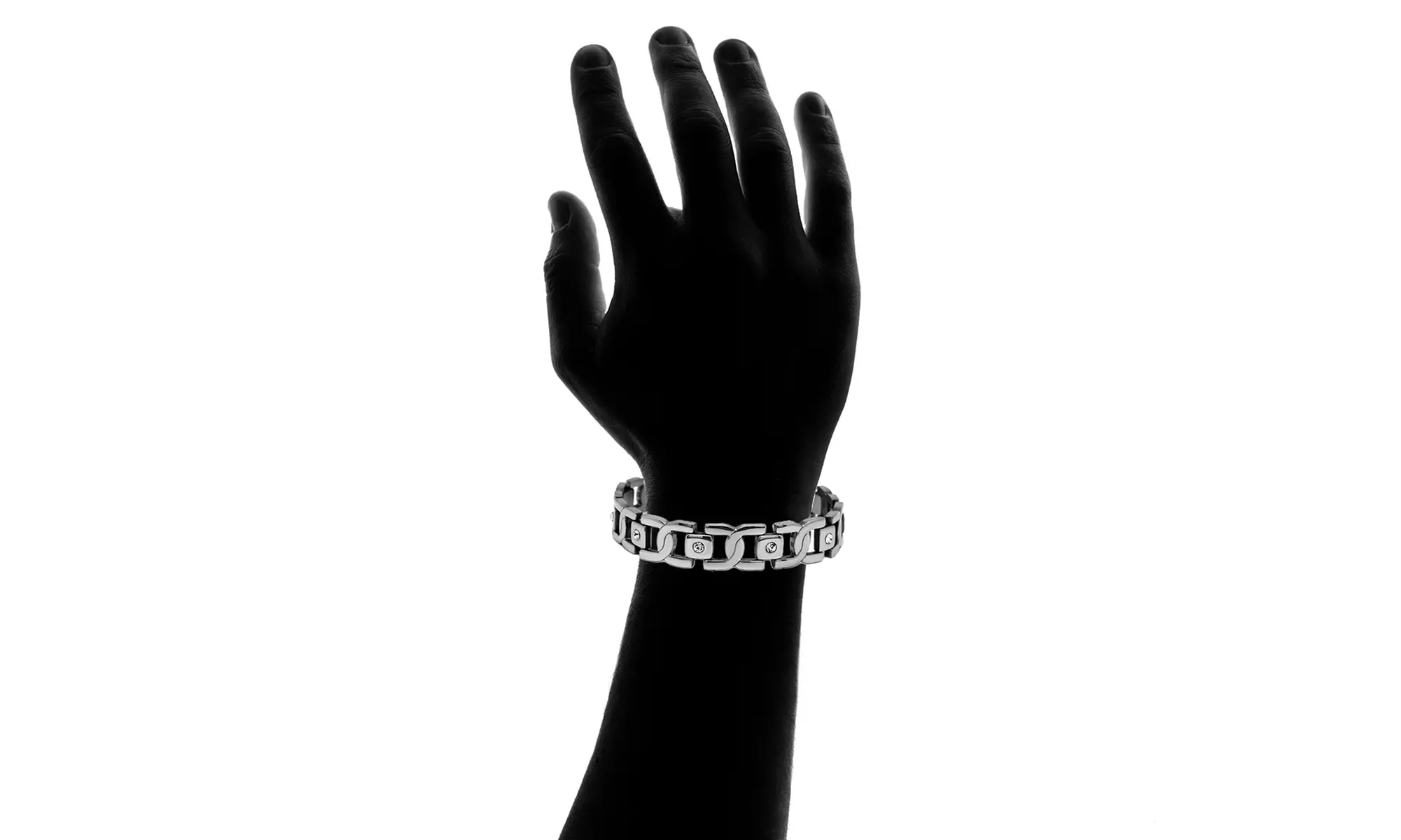 Men's Stainless Steel Cubic Zirconia Bracelets