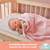 Image 12: 2 Pack Silentnight Safe Nights Cellular Baby Blanket - 100% Cotton, Breathable 