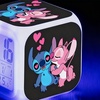 Image 4: Stitch-Inspired RGB Alarm Clock 