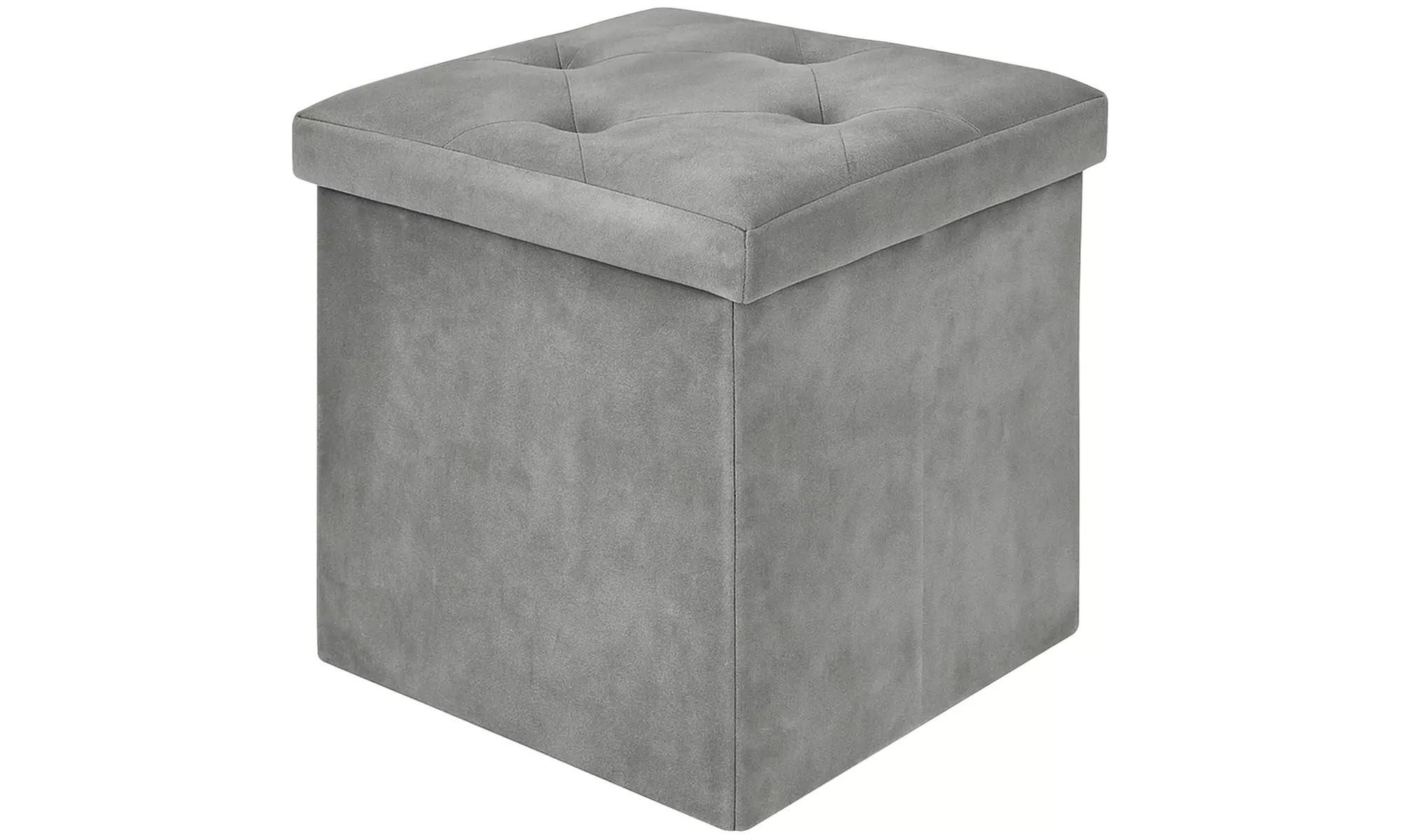 Pouf carré en velours Milo