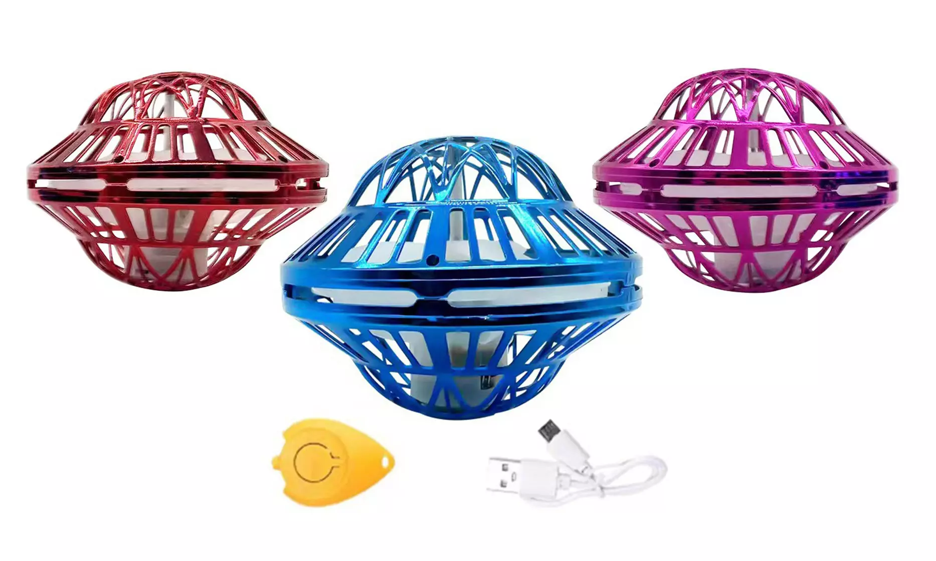 Boomerang-Flugball mit LED-Beleuchtung