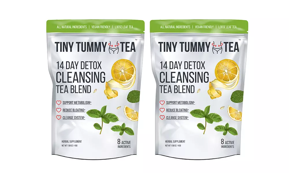 Tiny Tummy Tea Detox Cleansing Tea Blend (1- 2- 3- or 4- Pack)