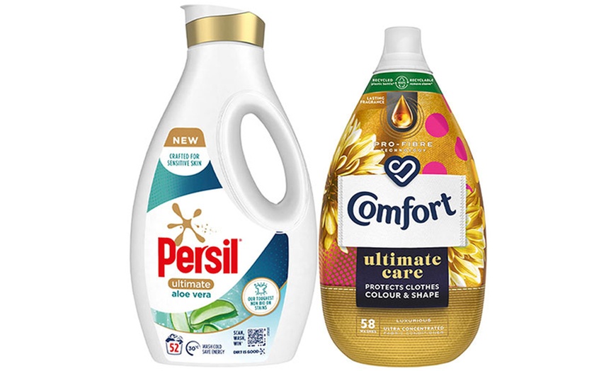 Image 12: Persil Ultimate Washing Liquid Detergent and Comfort Ultimate Care