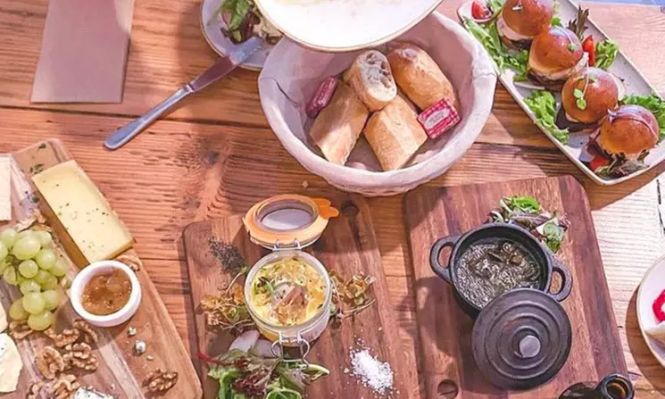 Two-Course Beachfront French Dinner for Two or Four People