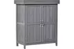 Outsunny Wooden Garden Storage Sheds in Grey or Natural Wood - Second Medium