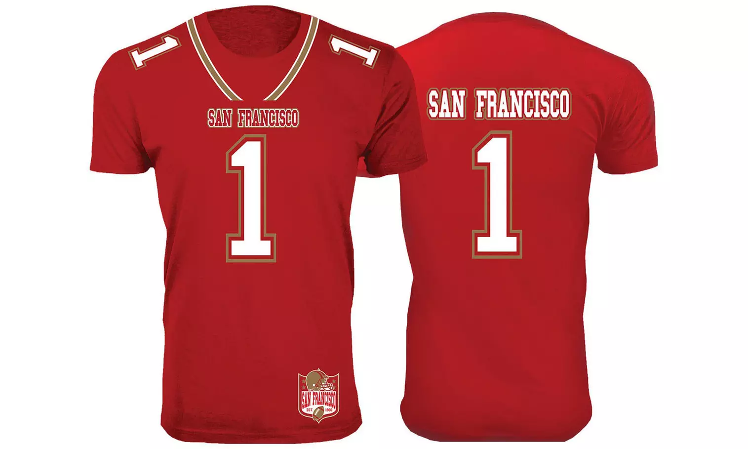 Men's Football Team Jersey T-Shirts (Extended Sizes Available)