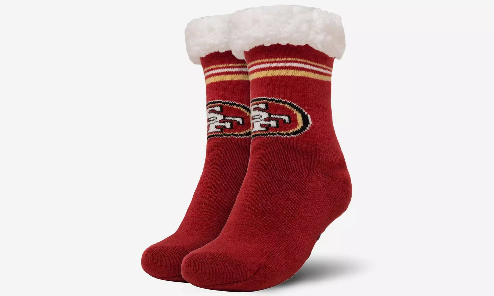 Forever Collectibles Women's NFL Footy Sherpa Sock Slippers