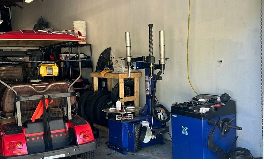 Image 2: Synthetic Blend or Full Synthetic Oil Change with Brake Inspection
