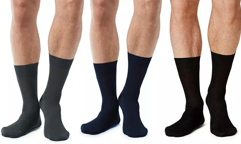 12 paia di calzini da uomo in filo di Scozia