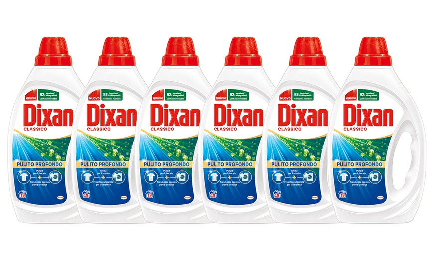 Image 2: 6 confezioni di detergente liquido Dixan per lavatrice