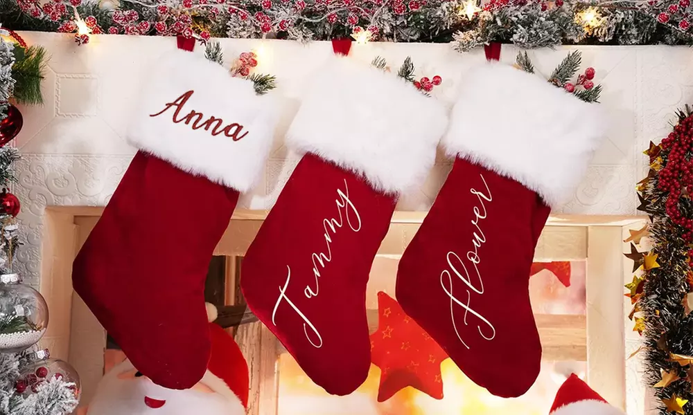 Personalized Embroidered Christmas Stockings for Festive Fun!