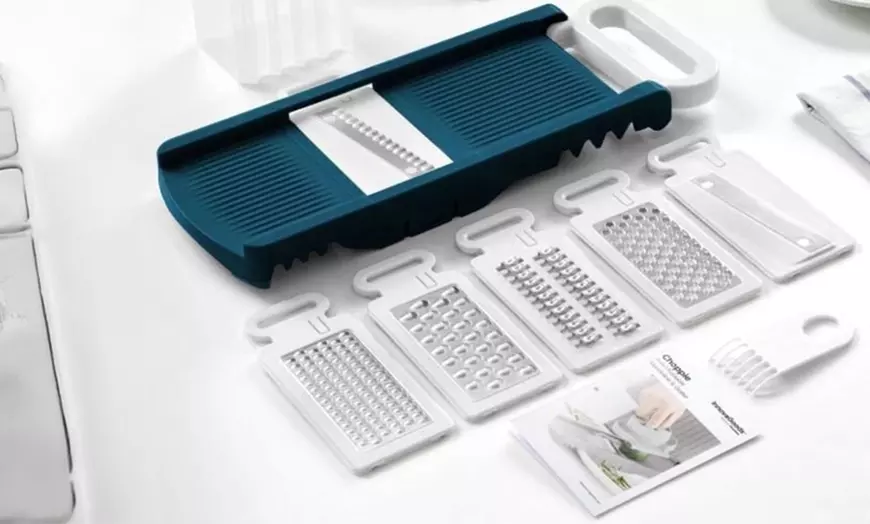 Image 5: Mandoline pliable 6-en-1 avec lames interchangeables Arthur Martin