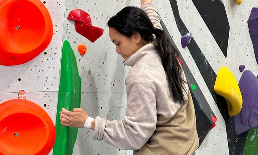 Image 5: Enjoy a Full Day of Indoor Rock Climbing at The Crux Bouldering Gym