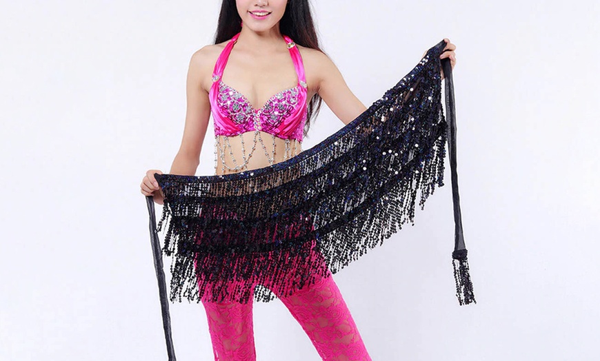 Image 6: Sequin Tassel Sarong Skirt