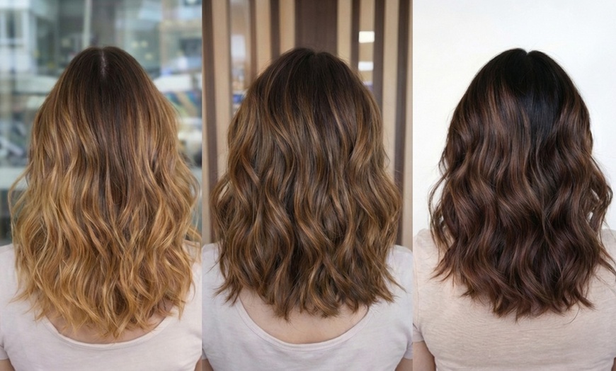 Image 2: Sesión de peluquería con mechas parciales, plata o balayage para 1