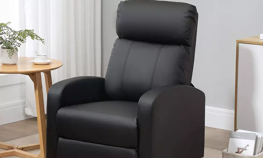 Image 5: HomCom Massage Recliner Sofa Chair