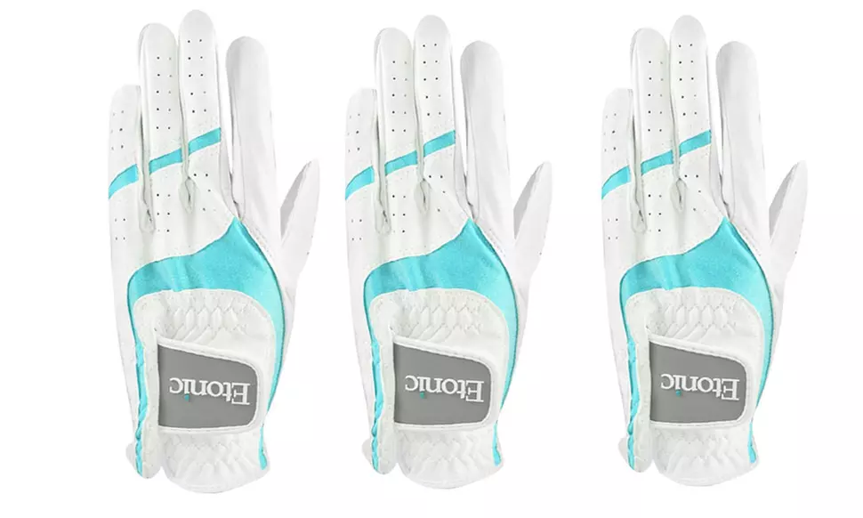Men's and Women's Etonic Stabilizer F1T Hybrid Golf Gloves (3-Pack) - Second Medium