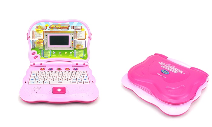 2-in-1 Bilingual Study Machine Educational Toy Laptop | Groupon