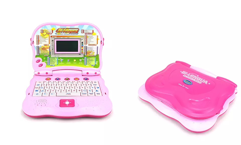 2-in-1 Bilingual Study Machine Educational Toy Laptop - Primary Image