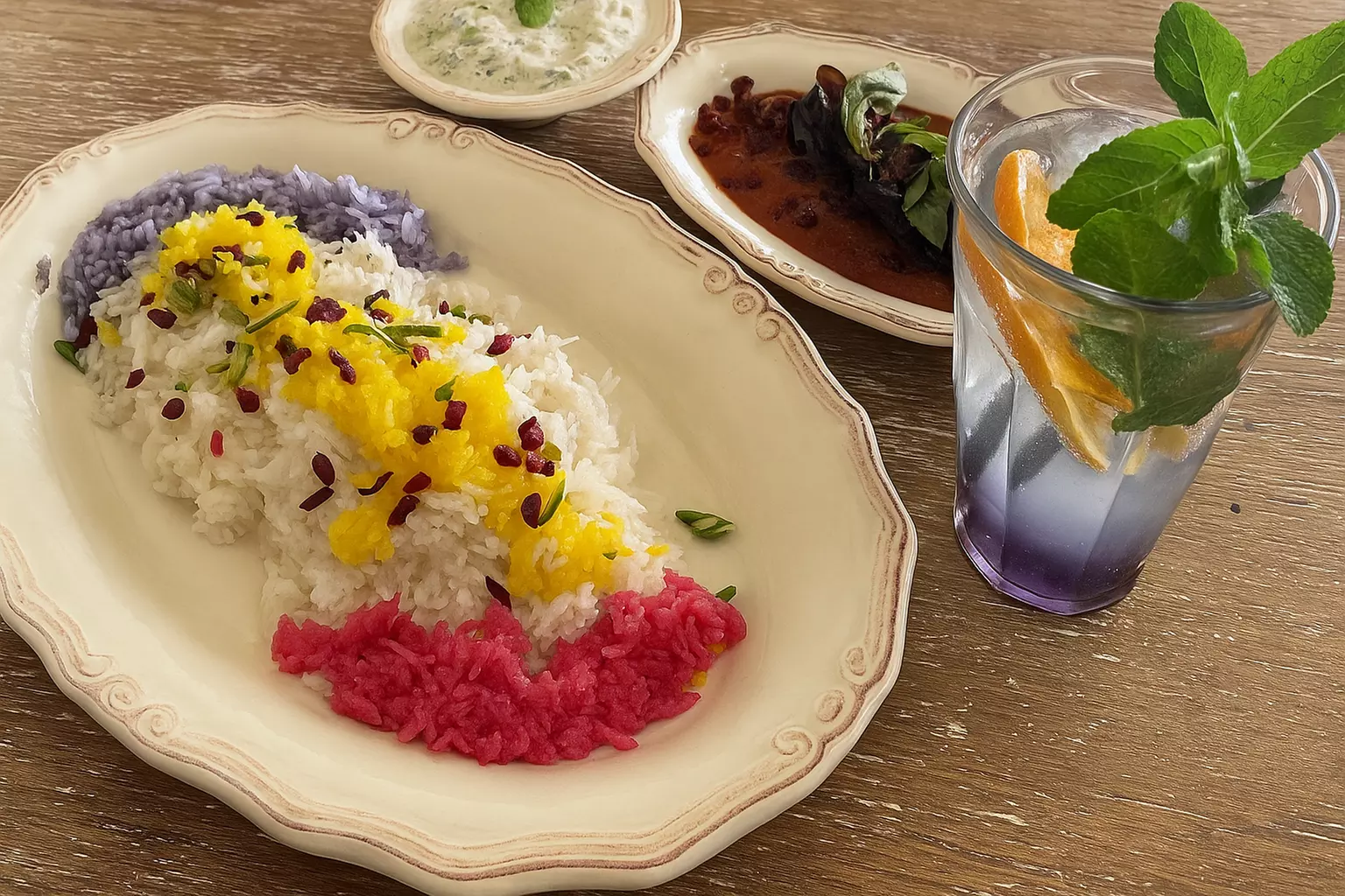 Veganes Reis-Menü inkl. Vor- und Nachspeise nach Wahl für 1-4 Personen