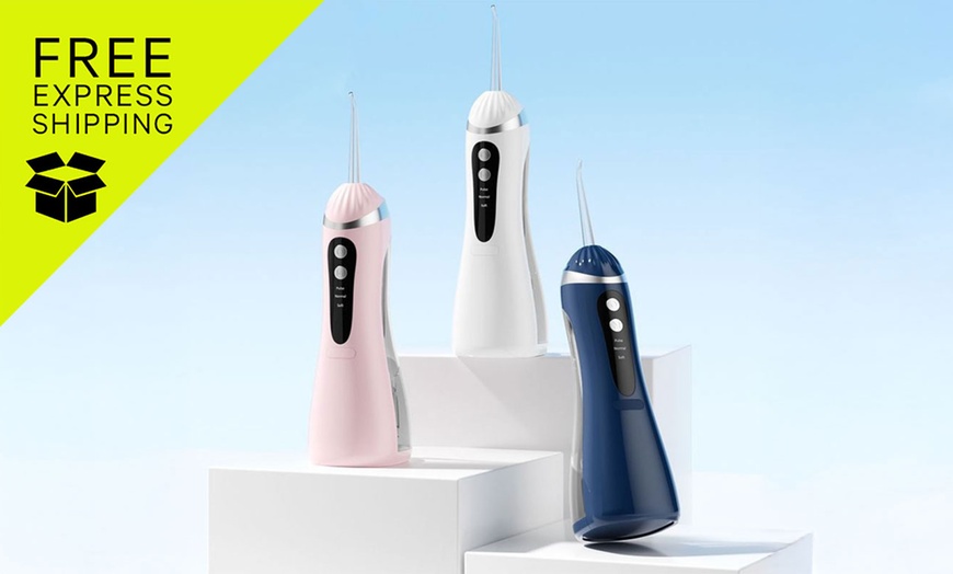 Image 1: Rechargeable Water Dental Flosser