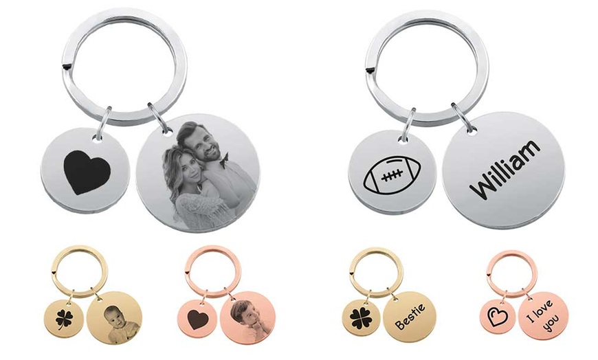 Image 7: One or Two Family Keychains from Justyling