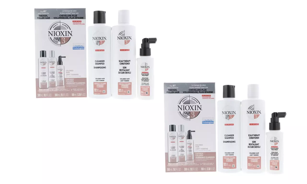 1- or 2- Pack Nioxin Shampoo, Conditioner and Scalp Treatment