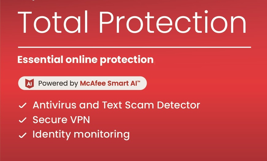 Image 3: McAfee Total Protection 2025: do 10 urządzeń, dostęp na rok lub 2 lata