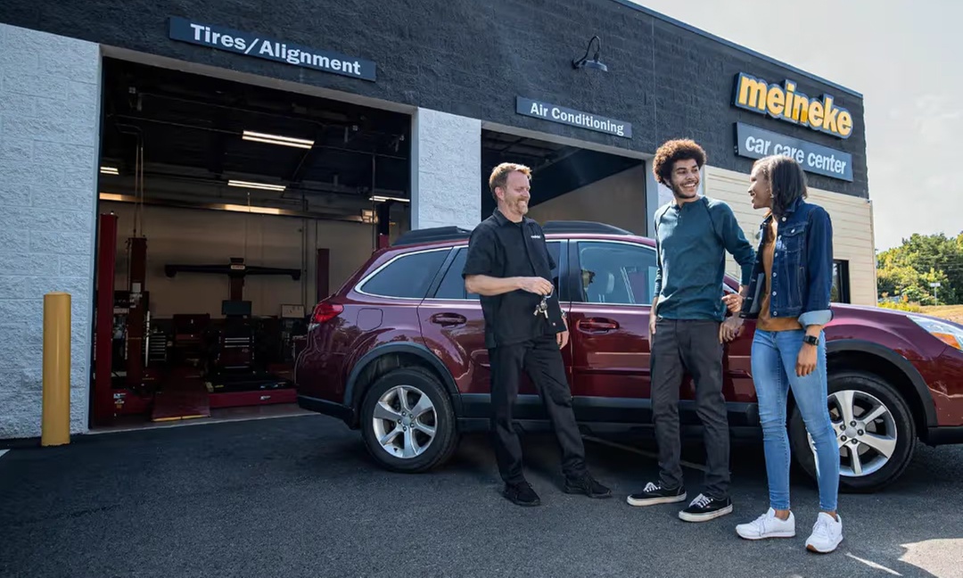 Synthetic Oil Change with Tire Rotation at Meineke Beatties (Up to 37% Off)