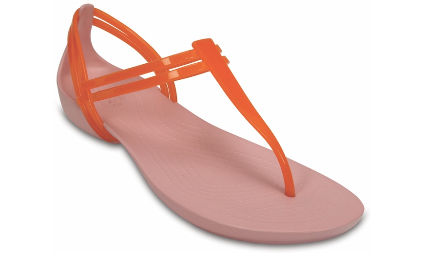 Image 15: Crocs Isabella T-Strap Sandals