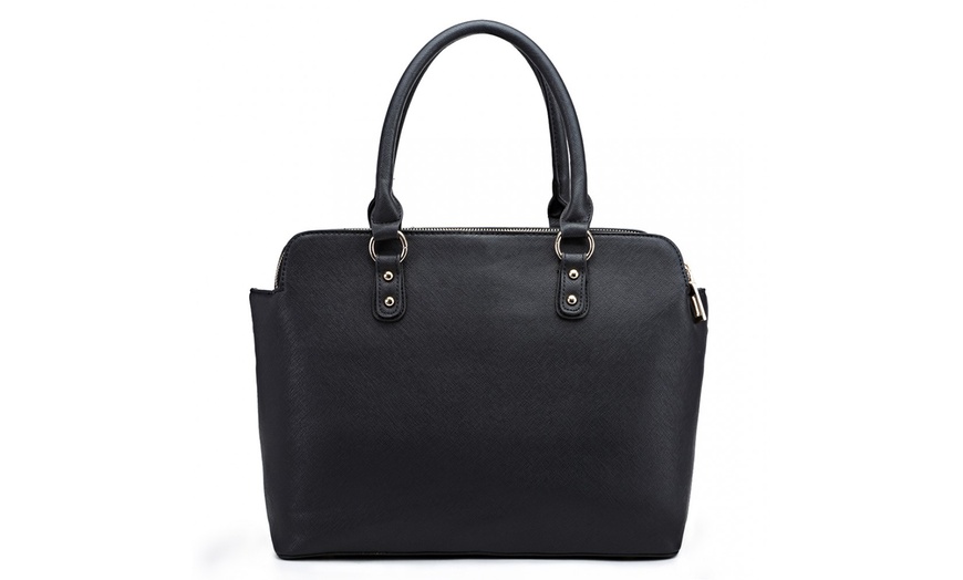 Image 3: Classic Multi-Compartment Handbag