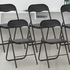 Image 1: 6er-Set Klappstühle mit Metall-Rahmen