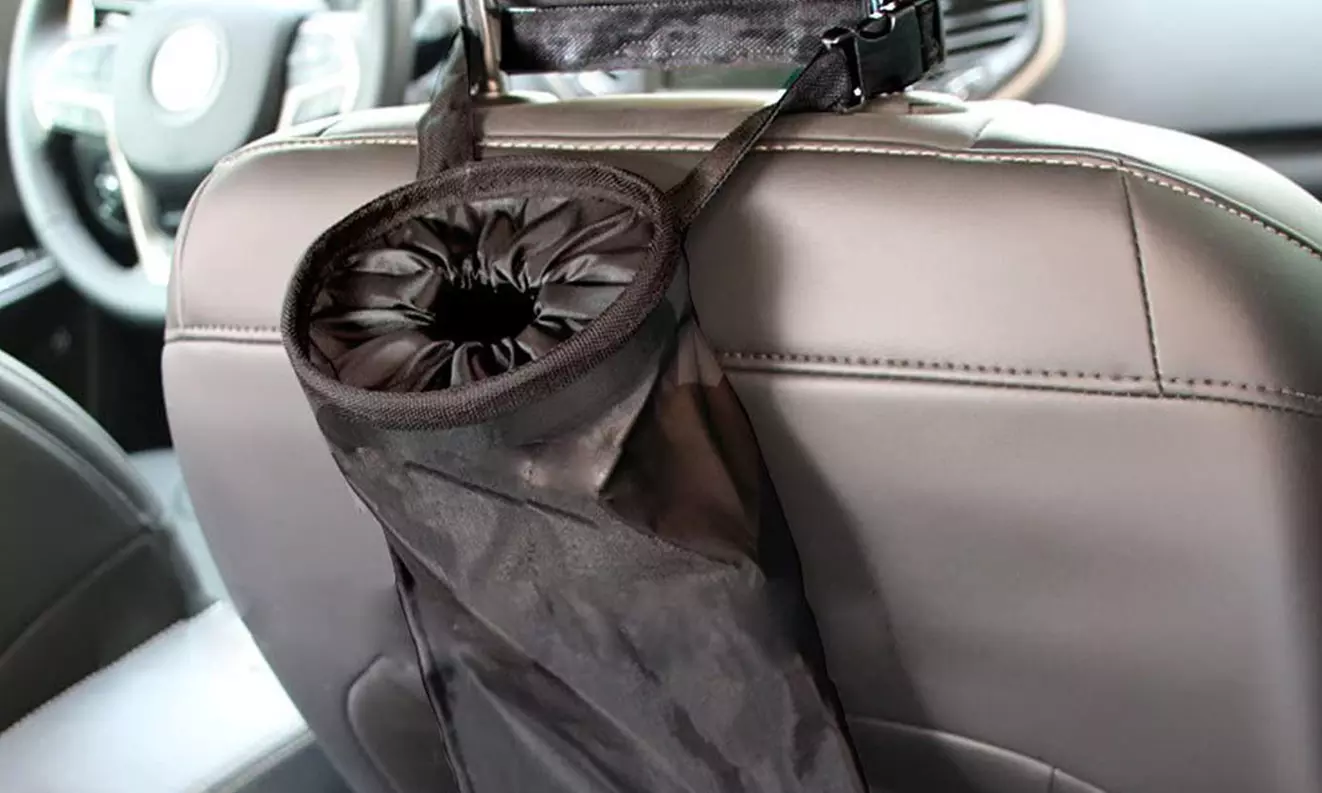 2Pcs Washable Eco-Friendly Seat Back Hanging Car Trash Bag Car Garbage Bag
